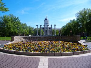 The Columns and Jesse Hall.