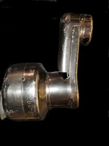 Cathode Assembly - Side View with Connection to Negative Electrode