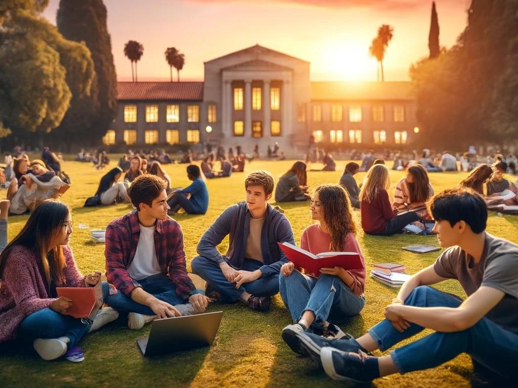 Students Studying on the Quad create by DALLE-3